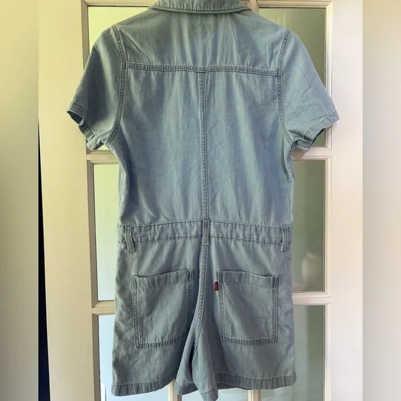 NWT Levi's Light Wash HERITAGE ROMPER |  XS - Picture 4 of 10